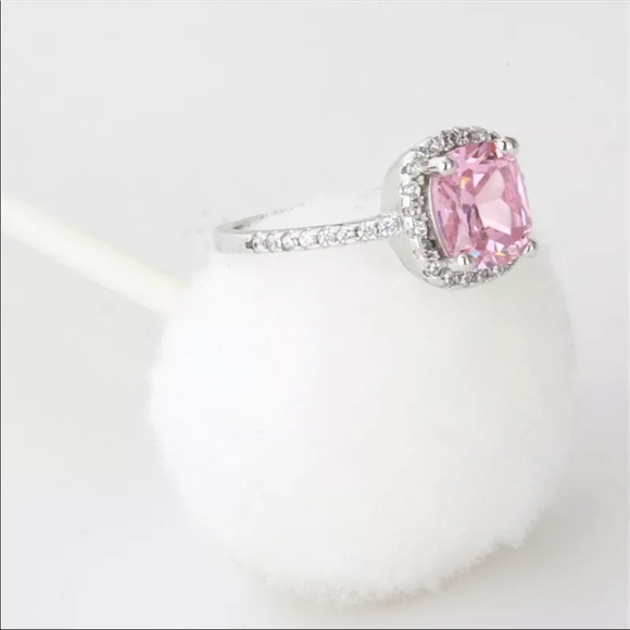 S925 pink sapphire ring - Picture 2 of 3